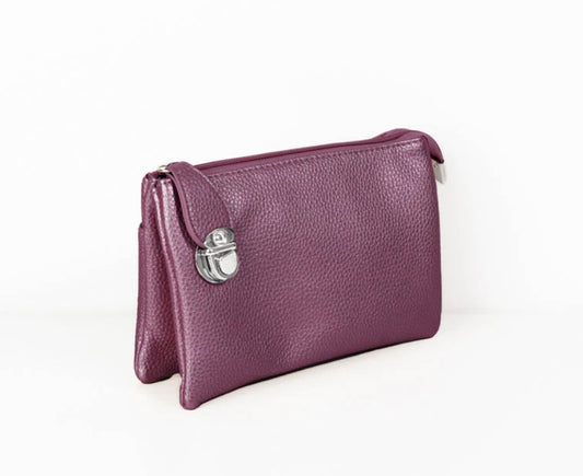 Crossbody Bag w/ Pockets - Aubergine