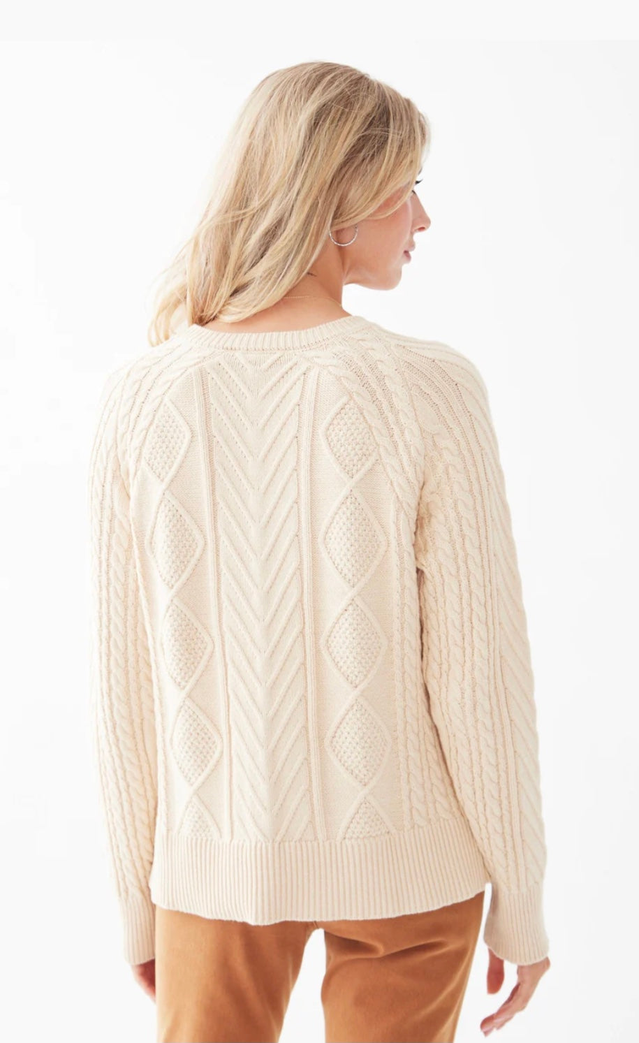 FDJ Cable Knit Sweater - Cream
