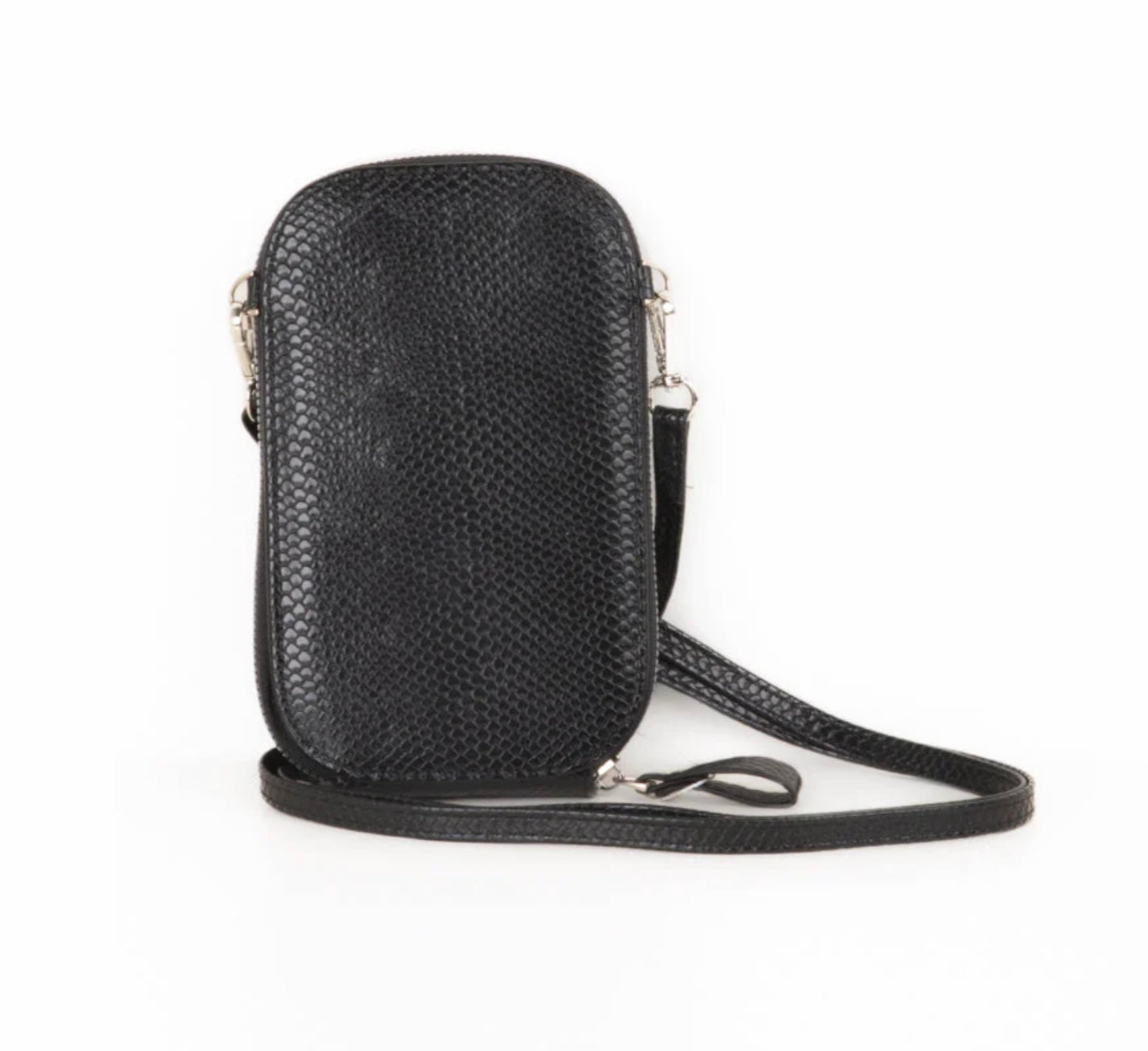 2-in-1 Wallet/Small Crossbody Bag w/ Removable Strap - Black
