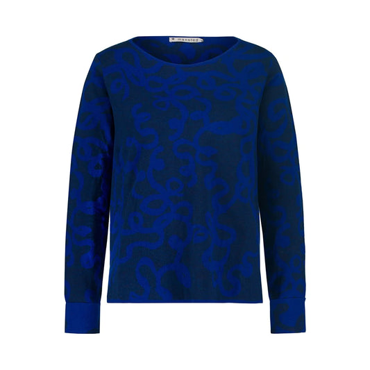 Mansted Doodle Sweater - Dark Blue