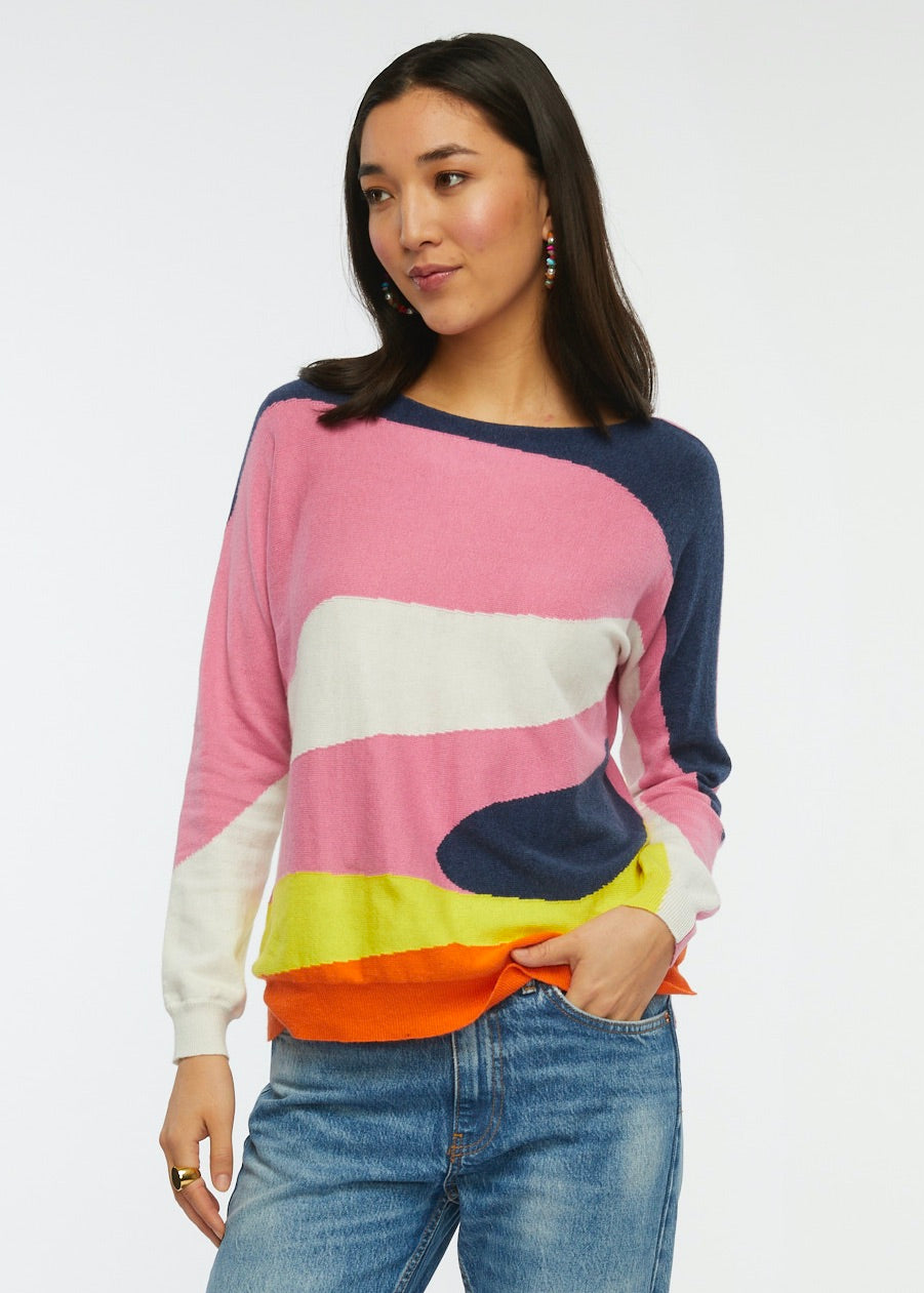 Zaket and Plover Wave Sweater - Denim