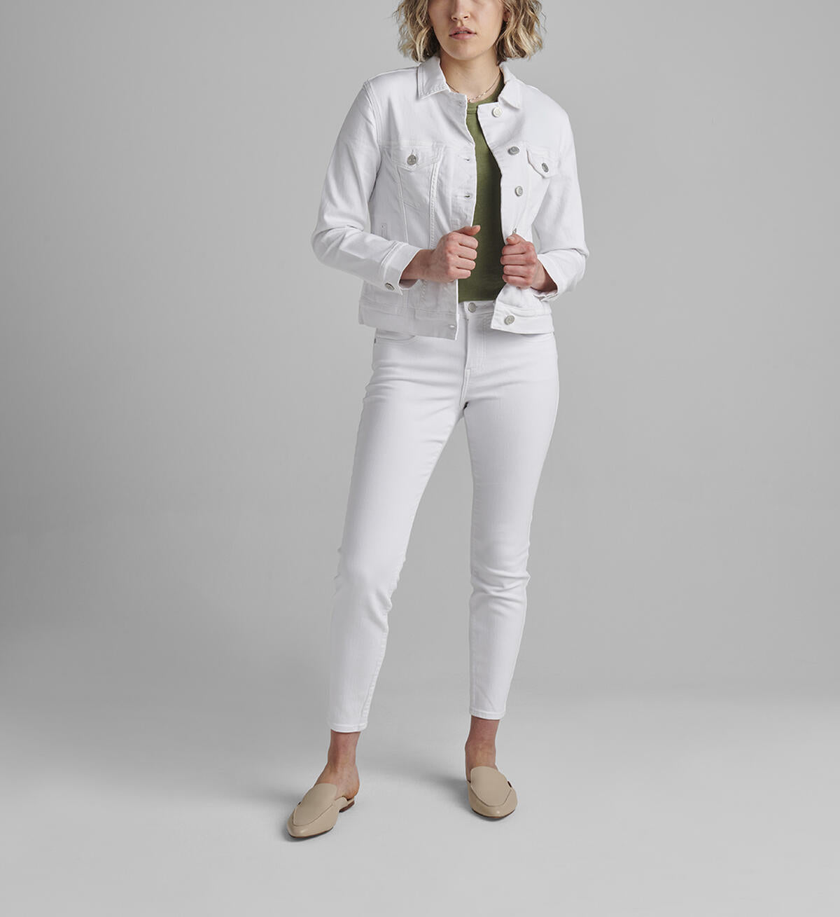 Jag Jeans Kiara Classic Denim Jacket- White