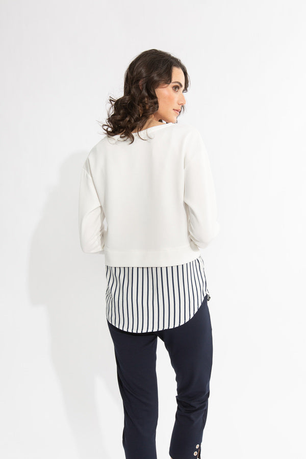 Double Layer Fooler Top - White